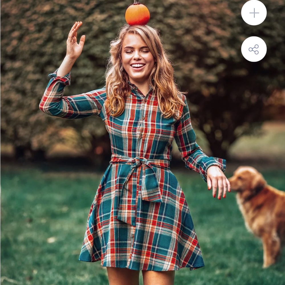 Kiel James Patrick Woodstock Trail Flannel Dress